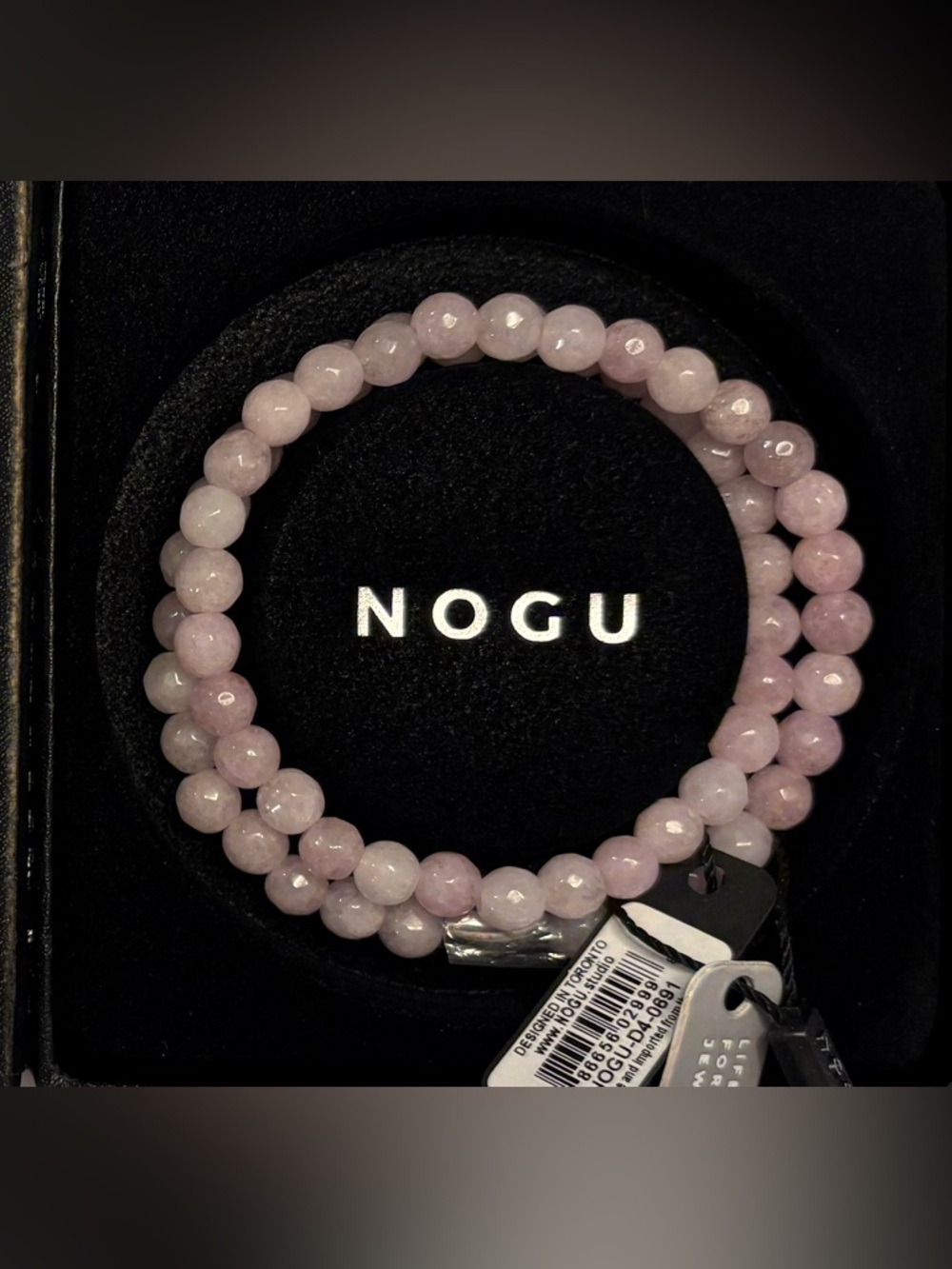 🩷🩷NOGU Pink Jade Gilded Gemstone Wrap🩷🩷
